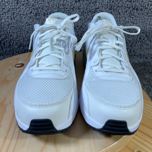 Nike Air Max Excee Running Shoe Womens Size 12 Leather White Saturn Gold Sneaker - Picture 2 of 8